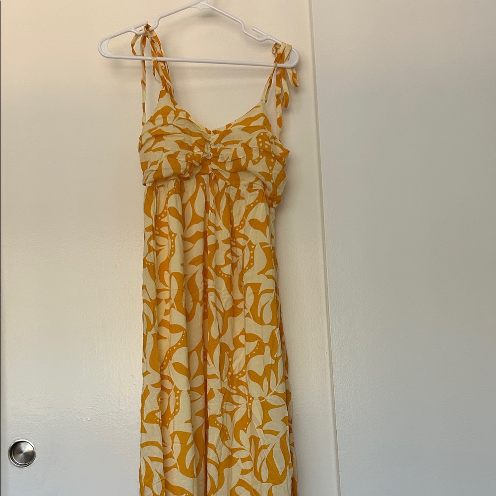 GAP Yellow and White Floral Dress